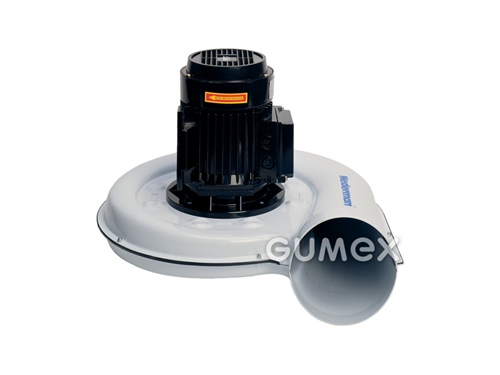 Ventilátor N16, vstup 160mm, výstup 160mm, 3 fázový, výkon 0,55kW, připojení 230/400V, frekvence 50Hz